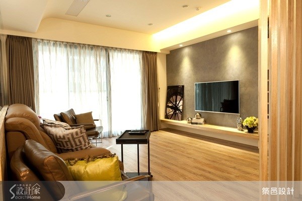 33坪新成屋(5年以下)＿休閒風客廳案例圖片＿築邑企業有限公司＿築邑_06之1