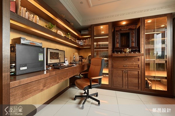 33坪新成屋(5年以下)＿新古典書房佛堂案例圖片＿築邑企業有限公司＿築邑_07之8