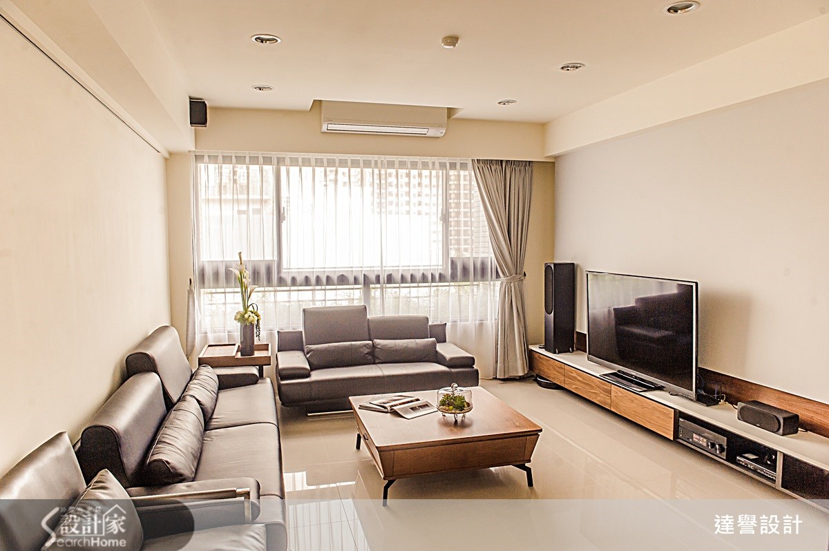 40坪新成屋(5年以下)＿療癒風客廳案例圖片＿達譽設計＿達譽_08之3