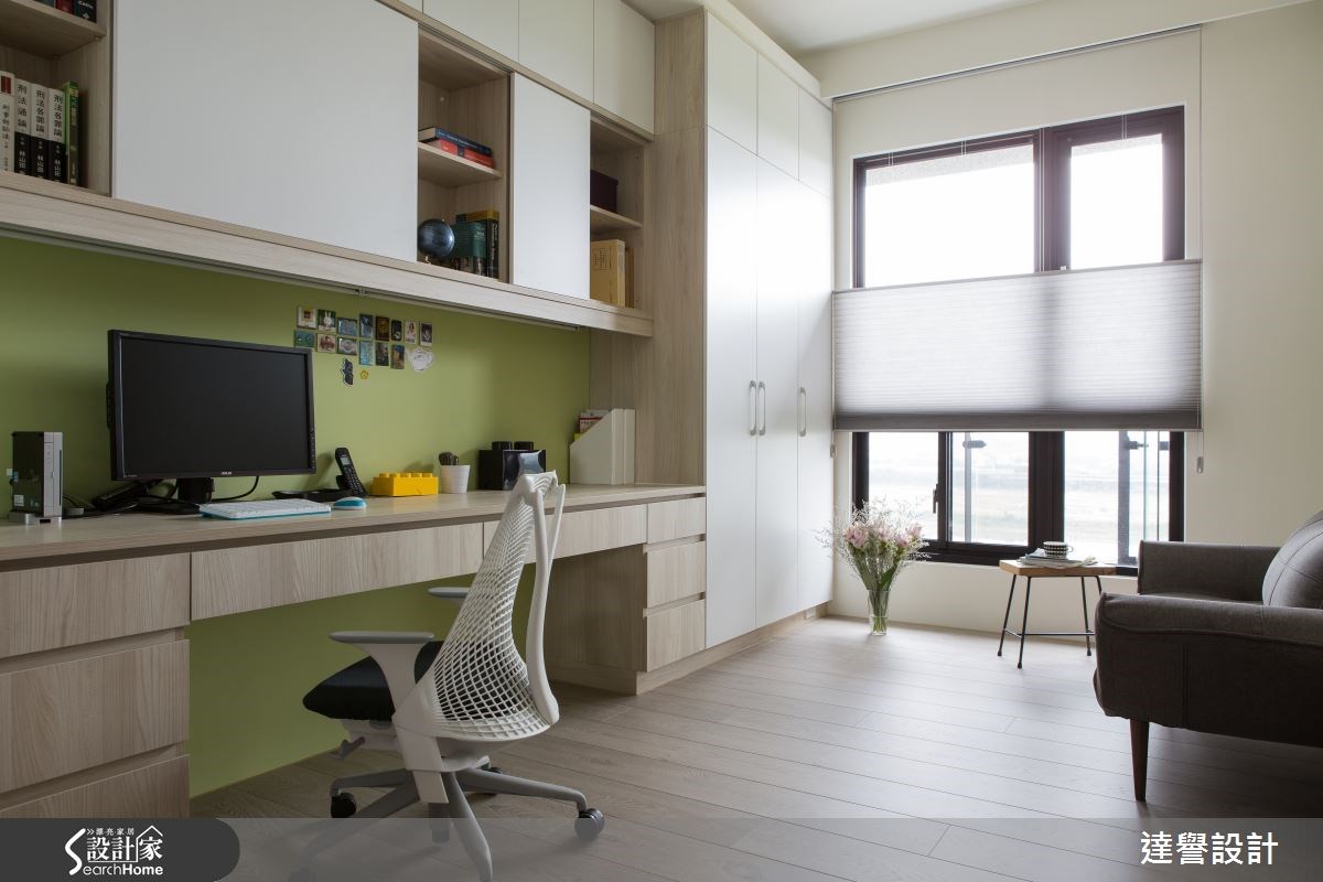 45坪新成屋(5年以下)＿北歐風書房案例圖片＿達譽設計＿達譽_14之23