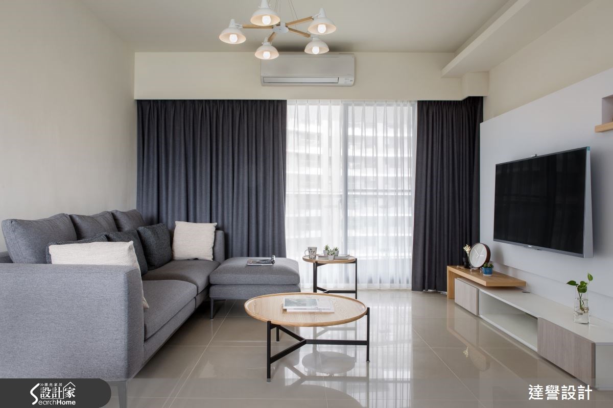 30坪新成屋(5年以下)＿北歐風客廳案例圖片＿達譽設計＿達譽_15之6