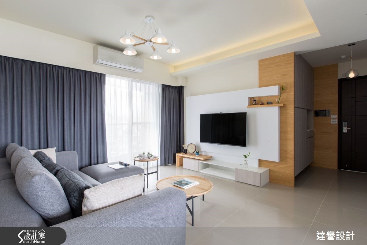 30坪新成屋(5年以下)＿北歐風客廳案例圖片＿達譽設計＿達譽_15之8