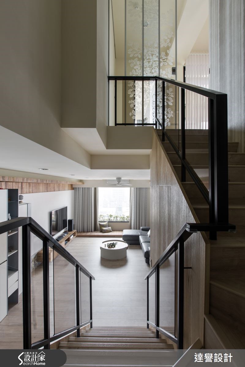 80坪新成屋(5年以下)＿現代風樓梯案例圖片＿達譽設計＿達譽_19之21