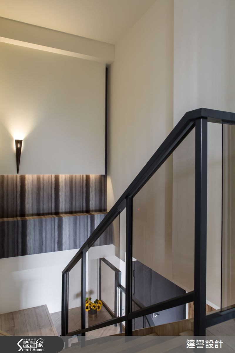 80坪新成屋(5年以下)＿現代風樓梯案例圖片＿達譽設計＿達譽_19之23
