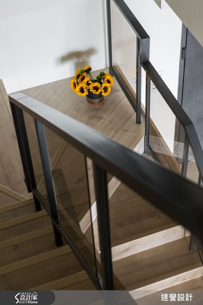 80坪新成屋(5年以下)＿現代風樓梯案例圖片＿達譽設計＿達譽_19之25