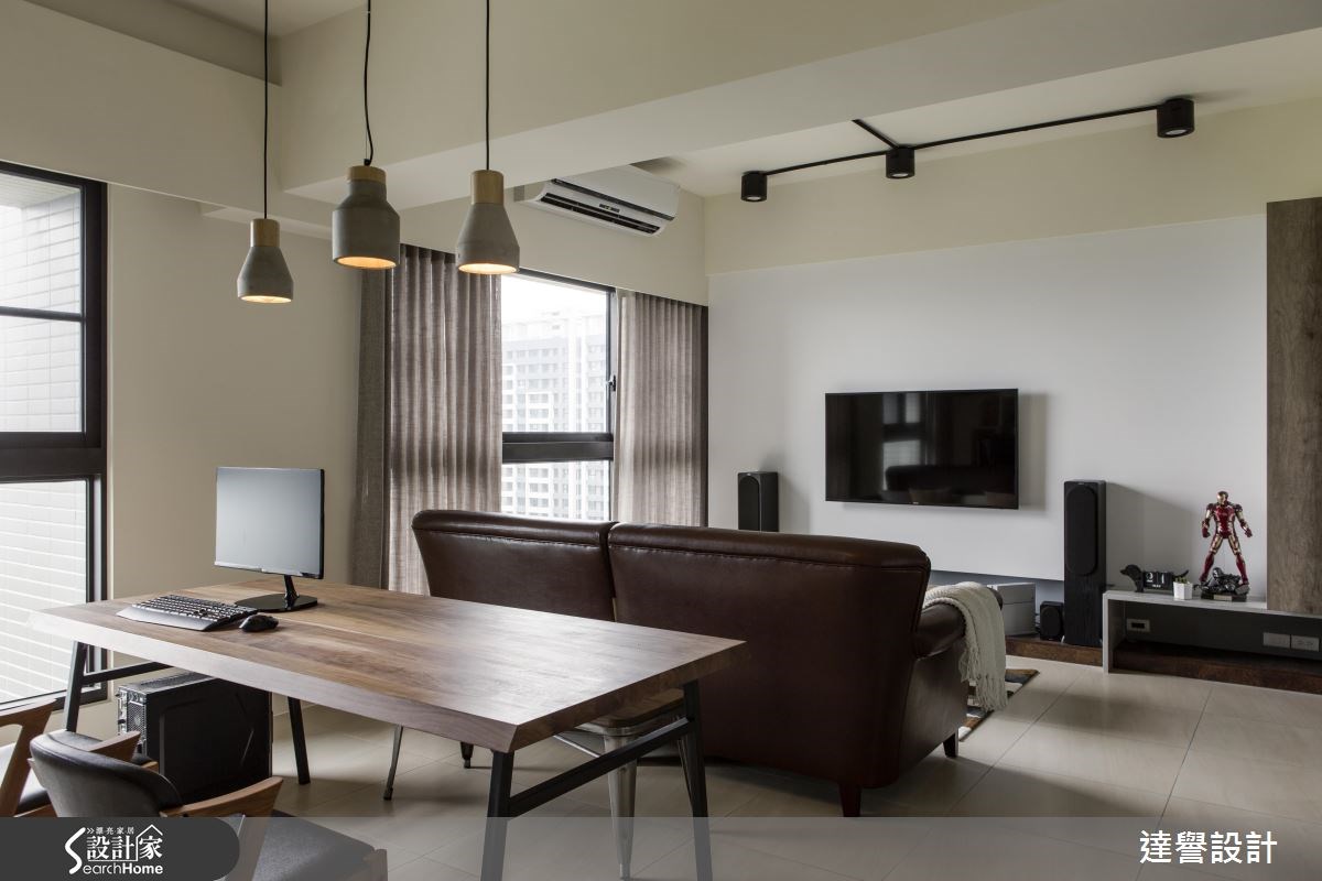 30坪新成屋(5年以下)＿工業風客廳案例圖片＿達譽設計＿達譽_21之10