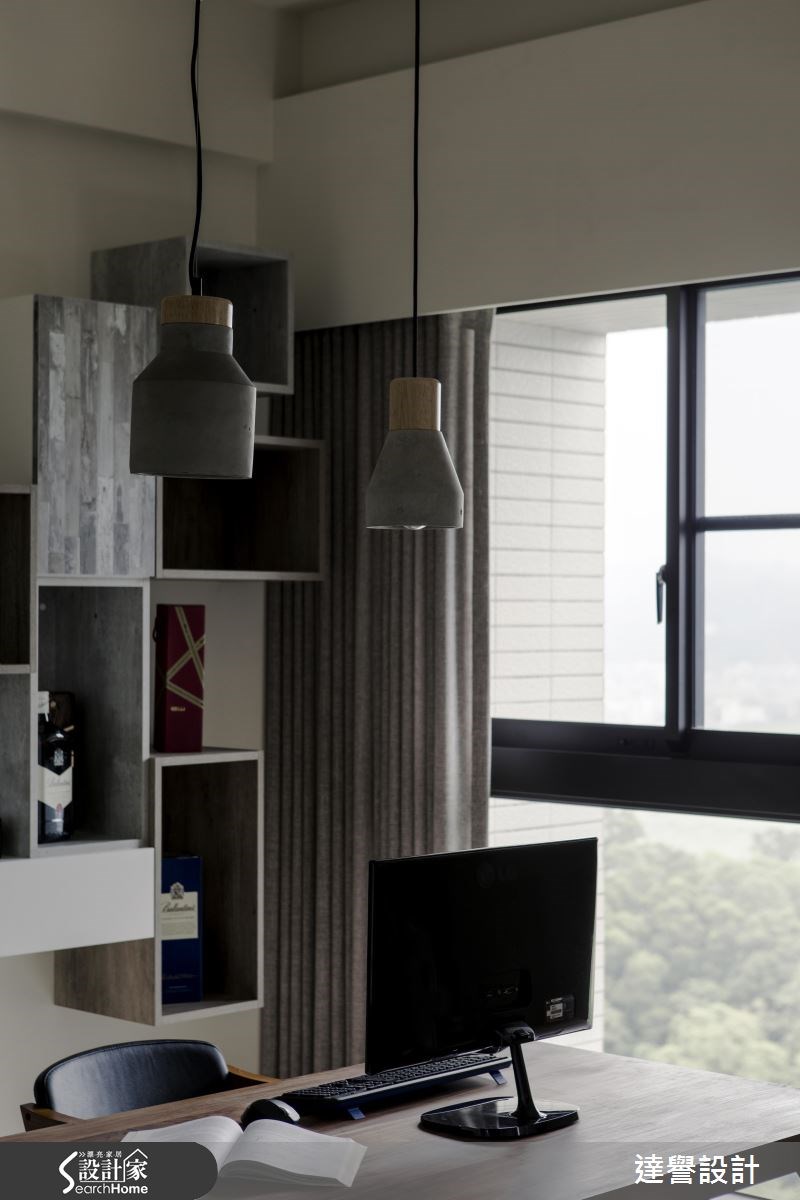 30坪新成屋(5年以下)＿工業風書房案例圖片＿達譽設計＿達譽_21之14