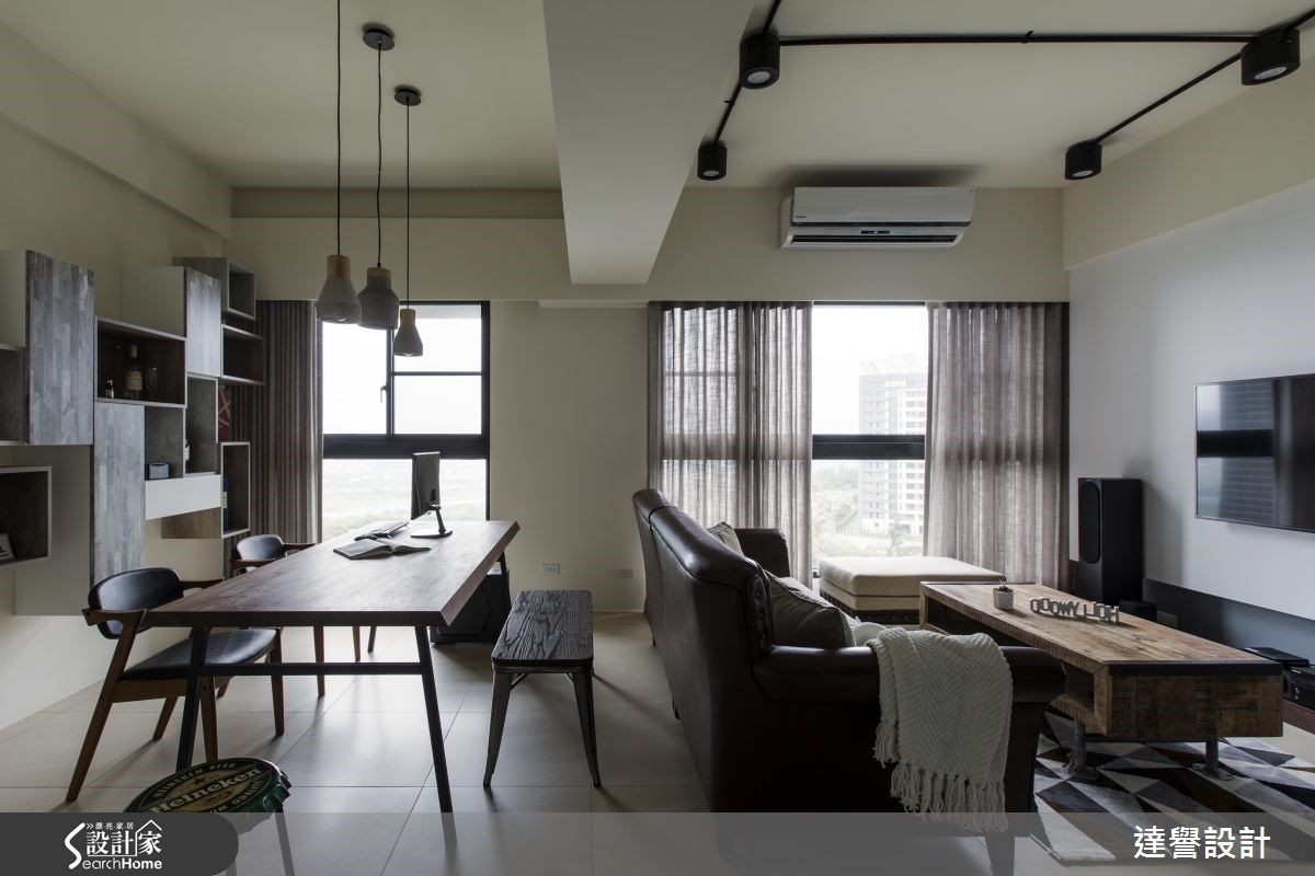 30坪新成屋(5年以下)＿工業風客廳案例圖片＿達譽設計＿達譽_21之16