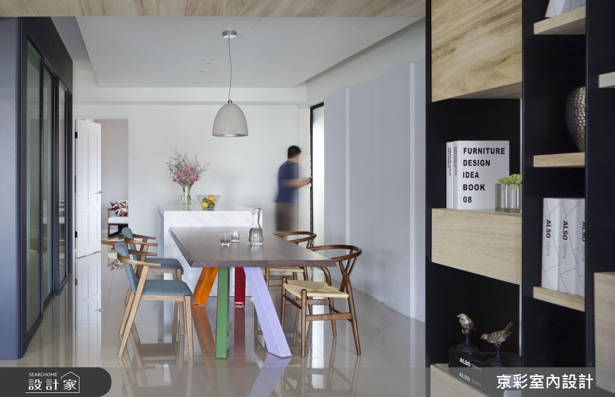 40坪新成屋(5年以下)＿現代風餐廳吧檯案例圖片＿京彩室內設計有限公司＿京彩_06之10