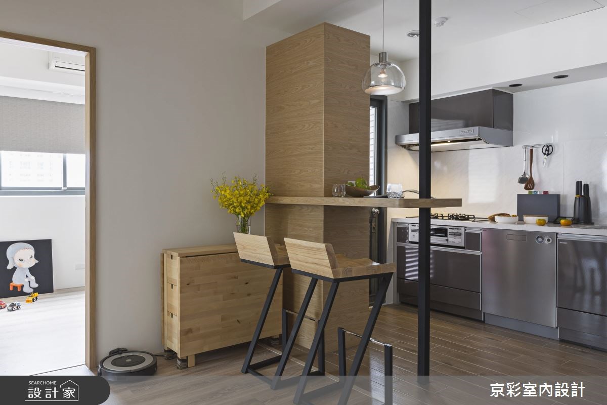 30坪中古屋(5~15年)＿工業風廚房吧檯案例圖片＿京彩室內設計有限公司＿京彩_07之7