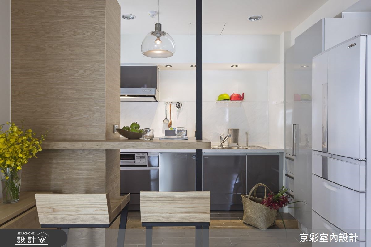 30坪中古屋(5~15年)＿工業風廚房吧檯案例圖片＿京彩室內設計有限公司＿京彩_07之8