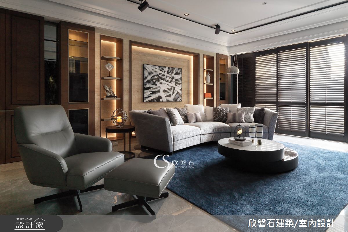 75坪新成屋(5年以下)＿奢華風案例圖片＿欣磐石建築.空間規劃事務所＿欣磐石_38-音悅廳之6
