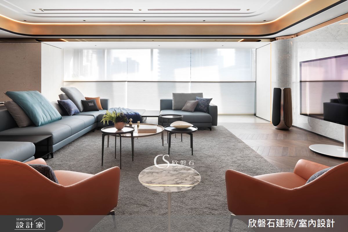 157坪新成屋(5年以下)＿現代風客廳案例圖片＿欣磐石建築.空間規劃事務所＿欣磐石_49-寶輝秋紅谷II之3