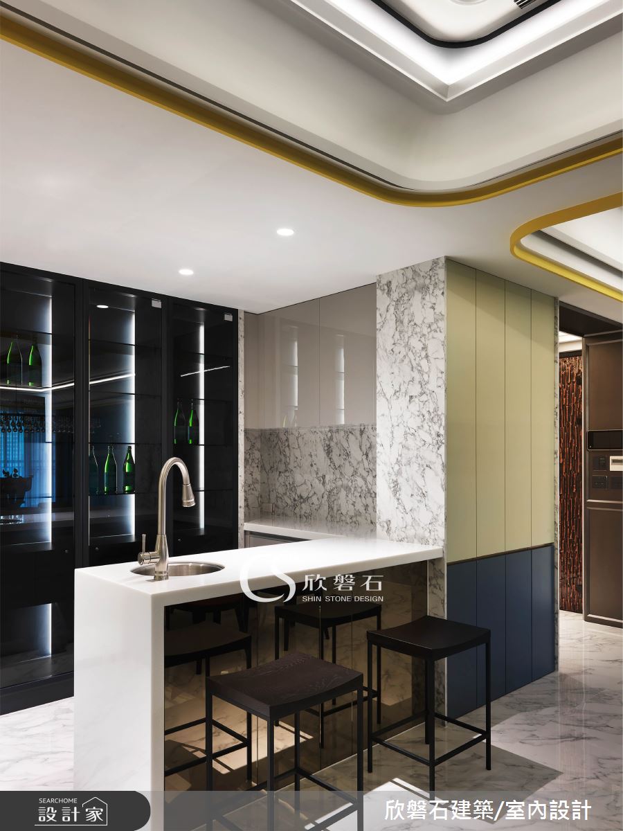 90坪新成屋(5年以下)＿新古典吧檯案例圖片＿欣磐石建築.空間規劃事務所＿欣磐石_50-台中帝寶之8