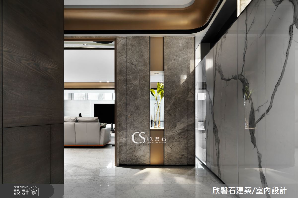 92坪新成屋(5年以下)＿現代風玄關案例圖片＿欣磐石建築.空間規劃事務所＿欣磐石_61-寶輝秋紅谷III之1