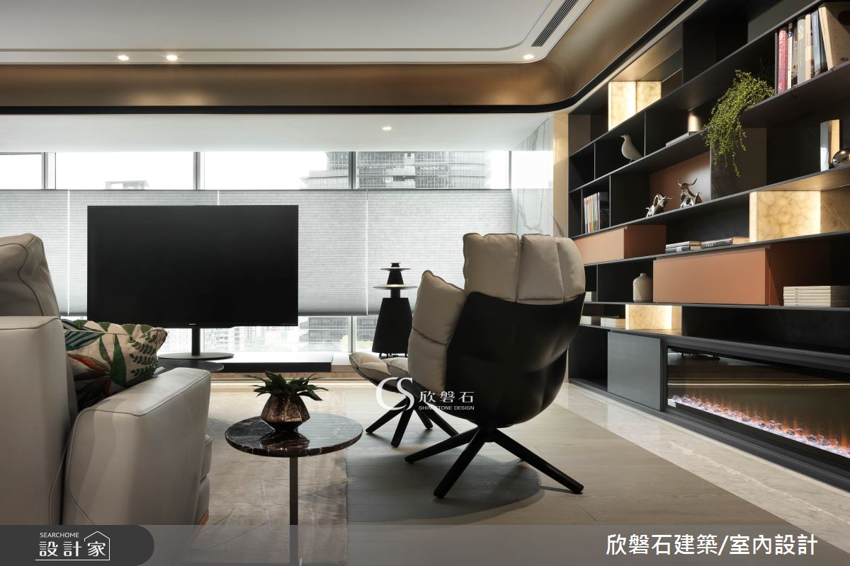 92坪新成屋(5年以下)＿現代風客廳案例圖片＿欣磐石建築.空間規劃事務所＿欣磐石_61-寶輝秋紅谷III之3