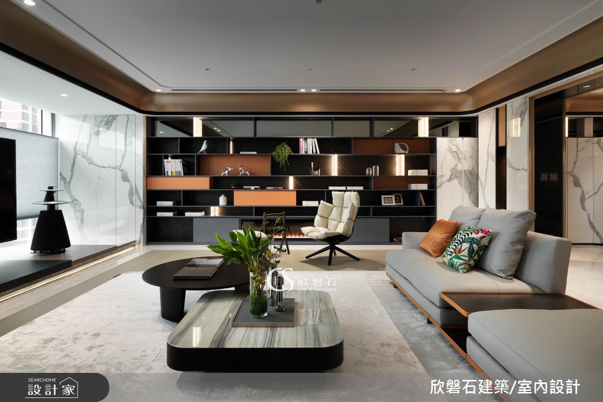 92坪新成屋(5年以下)＿現代風客廳案例圖片＿欣磐石建築.空間規劃事務所＿欣磐石_61-寶輝秋紅谷III之8