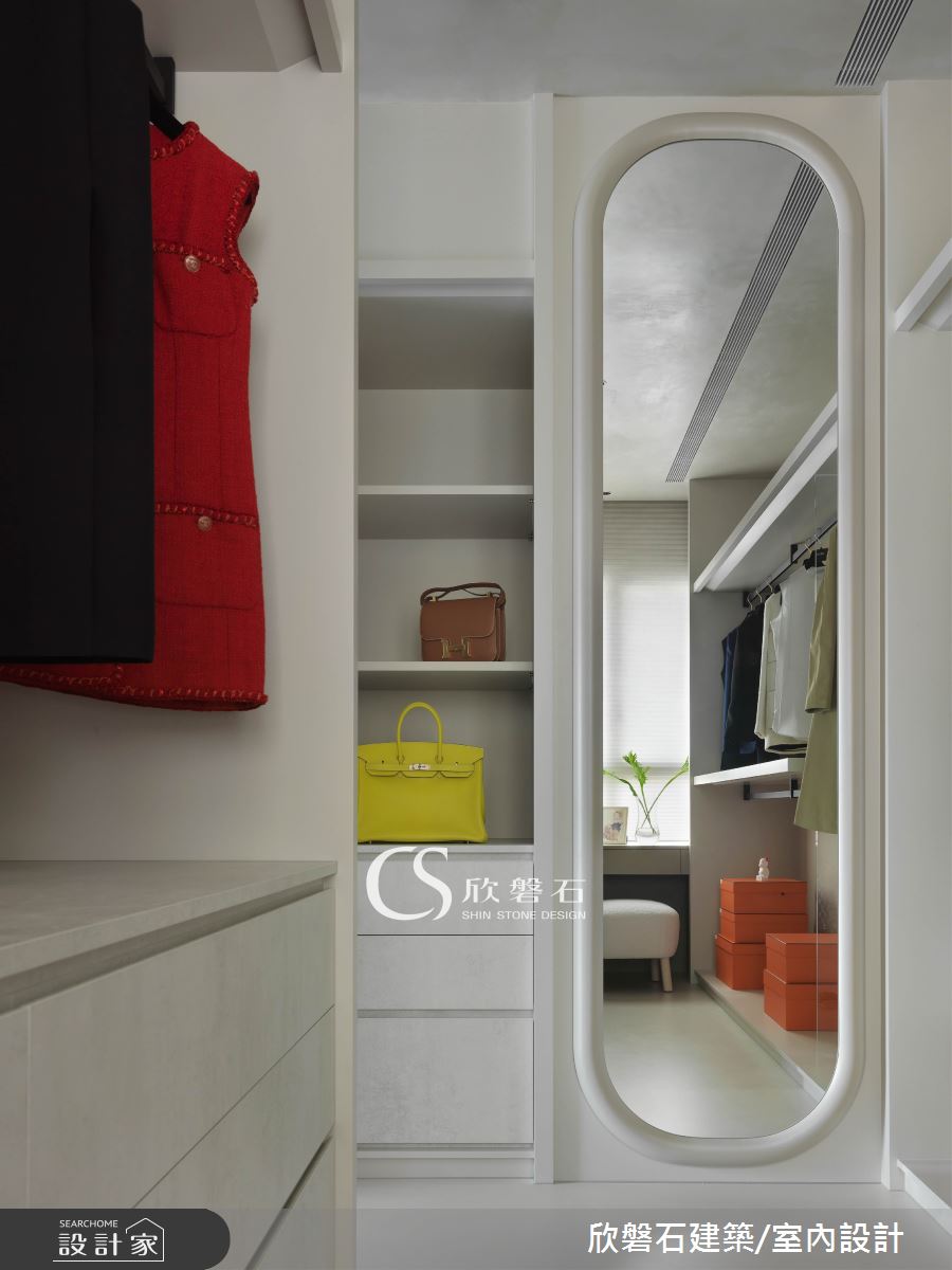 32坪新成屋(5年以下)＿侘寂風更衣間案例圖片＿欣磐石建築.空間規劃事務所＿欣磐石_62-寂境之9