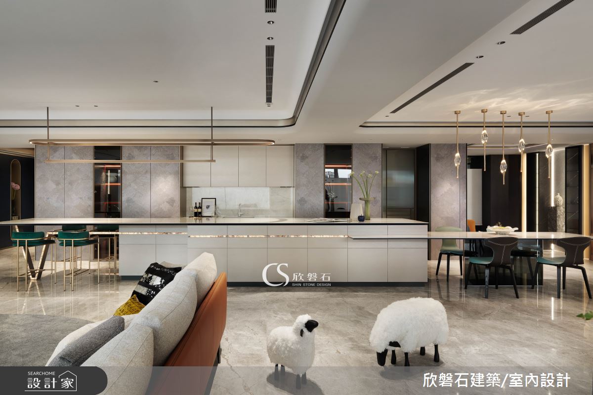 97坪毛胚屋＿現代風客廳餐廳案例圖片＿欣磐石建築.空間規劃事務所＿欣磐石_66-寶輝秋紅谷IV之1