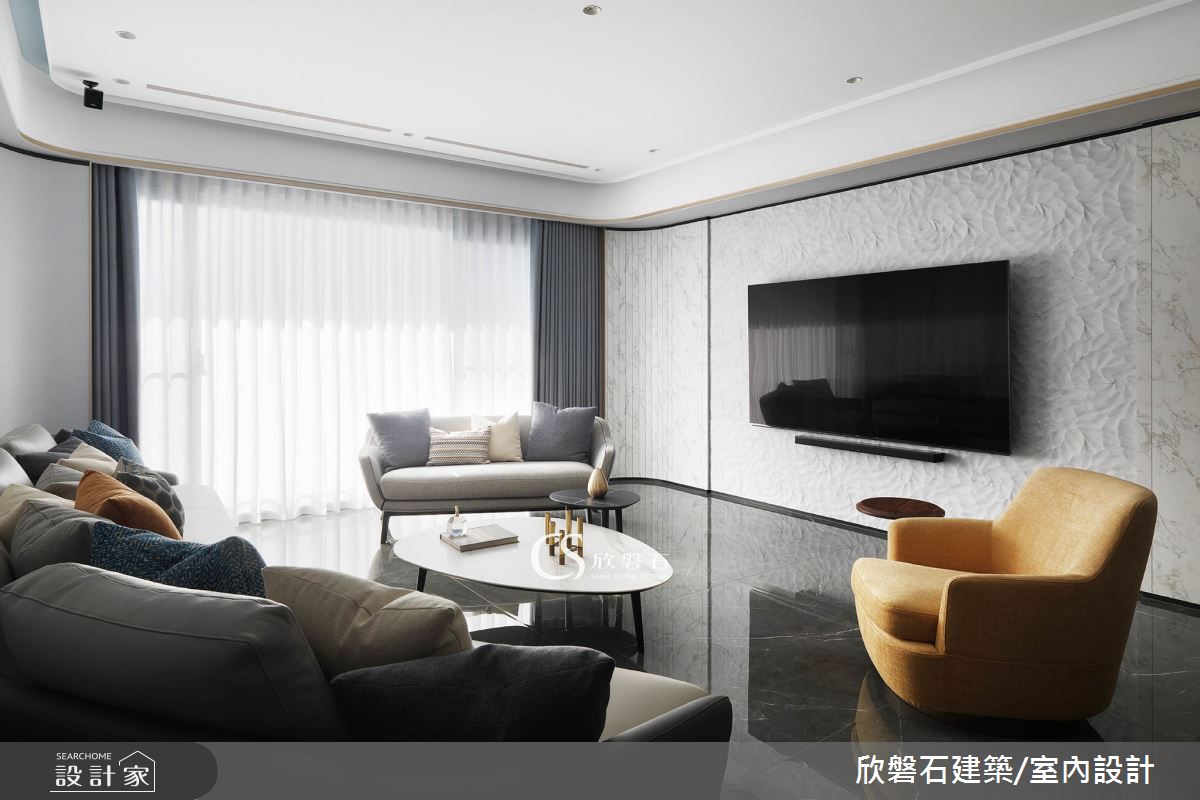52坪新成屋(5年以下)＿現代風客廳案例圖片＿欣磐石建築.空間規劃事務所＿欣磐石_67-沐光之2