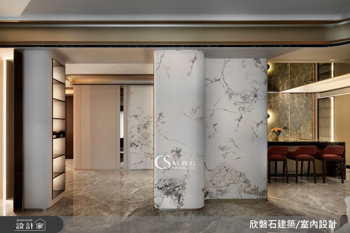 95坪毛胚屋＿混搭風玄關中島案例圖片＿欣磐石建築.空間規劃事務所＿欣磐石_73-寶輝秋紅谷V之7