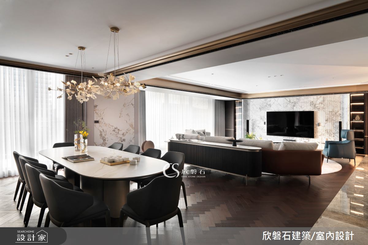 95坪毛胚屋＿混搭風客廳餐廳案例圖片＿欣磐石建築.空間規劃事務所＿欣磐石_73-寶輝秋紅谷V之5