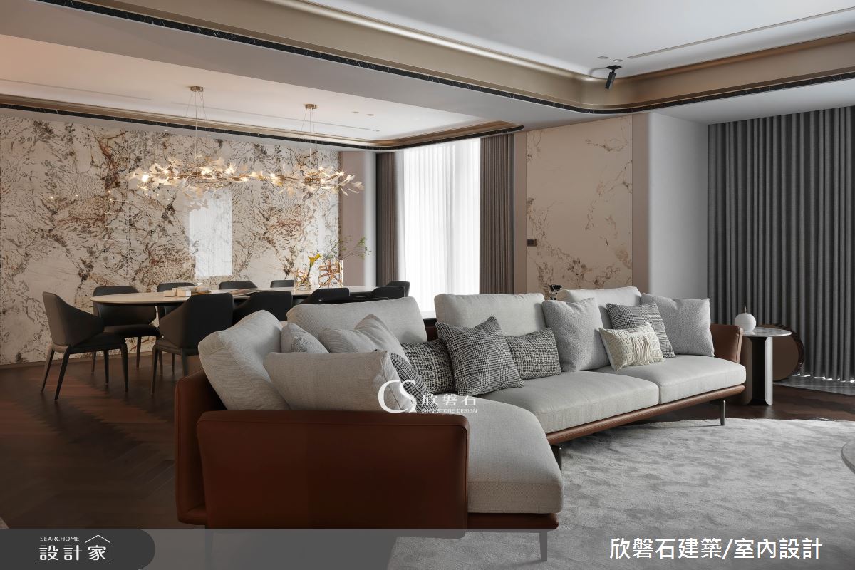 95坪毛胚屋＿混搭風客廳餐廳案例圖片＿欣磐石建築.空間規劃事務所＿欣磐石_73-寶輝秋紅谷V之4