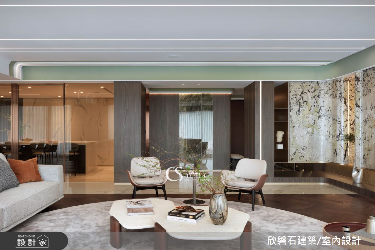 95坪毛胚屋＿混搭風客廳案例圖片＿欣磐石建築.空間規劃事務所＿欣磐石_74-寶輝秋紅谷VIII之6