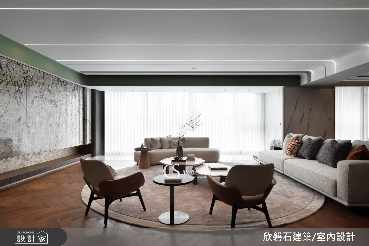 95坪毛胚屋＿混搭風客廳案例圖片＿欣磐石建築.空間規劃事務所＿欣磐石_74-寶輝秋紅谷VIII之1