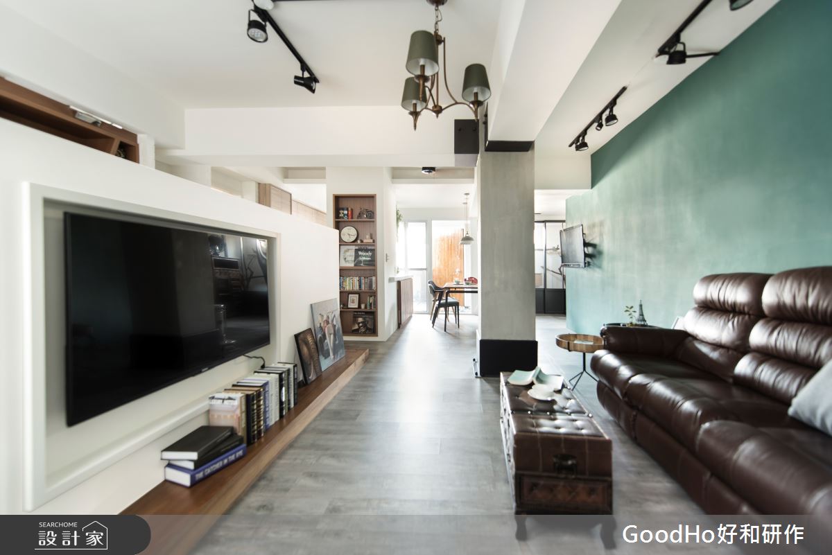 25坪老屋(16~30年)＿現代風客廳案例圖片＿好和設計＿好和_光軌之4