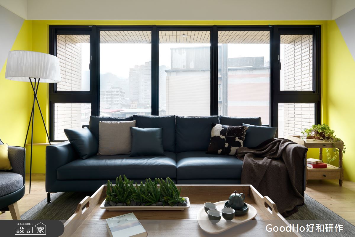 40坪新成屋(5年以下)＿現代風客廳案例圖片＿好和設計＿好和_木/曦之6