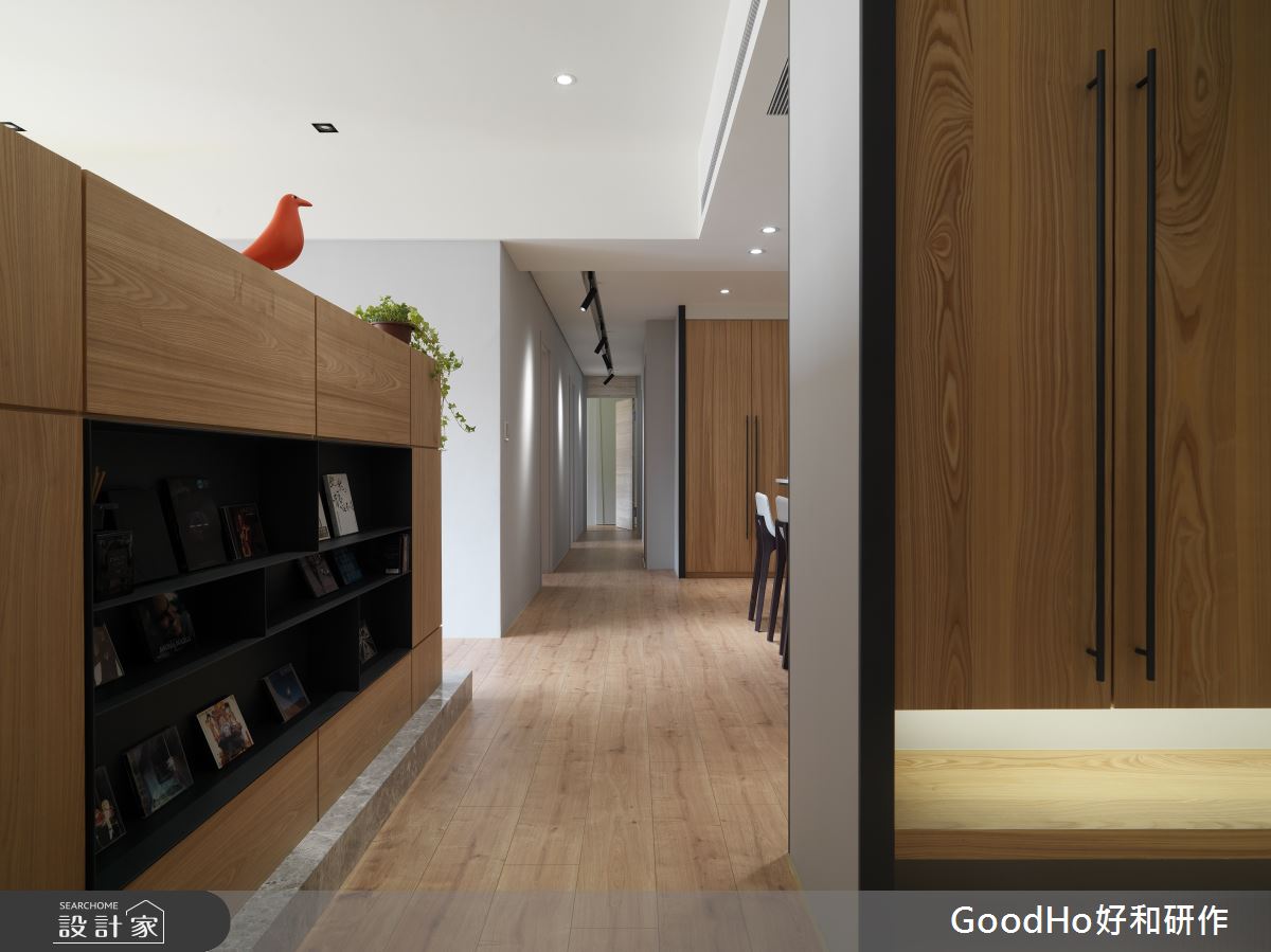 40坪新成屋(5年以下)＿現代風玄關案例圖片＿好和設計＿好和_木/曦之3