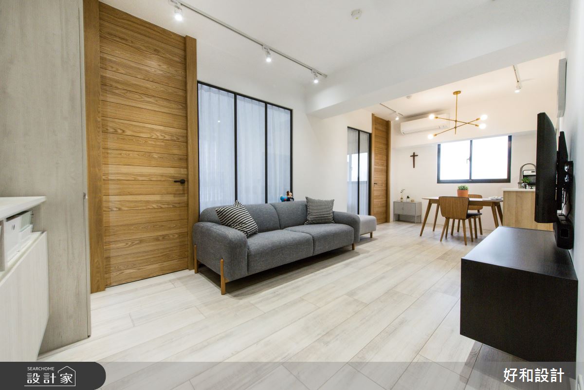 18坪老屋(16~30年)＿日式無印風客廳案例圖片＿好和設計＿好和_煦沐之3
