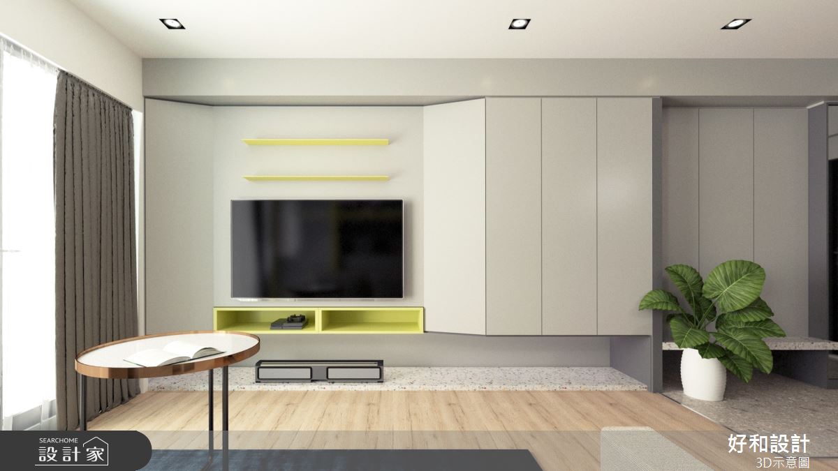 30坪中古屋(5~15年)＿混搭風客廳案例圖片＿好和設計＿好和_青春之歌之2