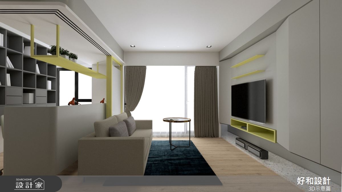 30坪中古屋(5~15年)＿混搭風客廳案例圖片＿好和設計＿好和_青春之歌之5