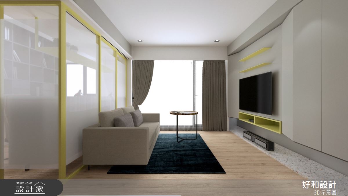 30坪中古屋(5~15年)＿混搭風客廳案例圖片＿好和設計＿好和_青春之歌之6