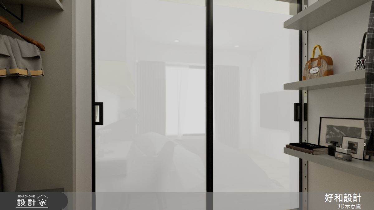 30坪中古屋(5~15年)＿混搭風更衣間案例圖片＿好和設計＿好和_青春之歌之17