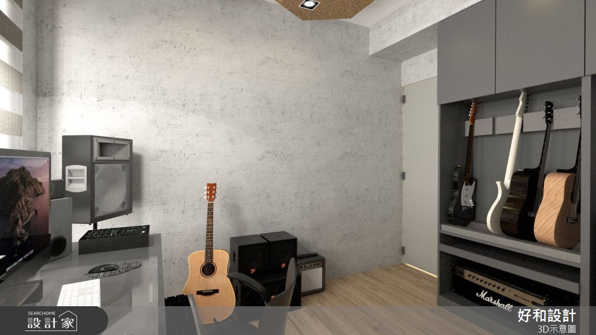 30坪中古屋(5~15年)＿混搭風工作區多功能室案例圖片＿好和設計＿好和_青春之歌之19