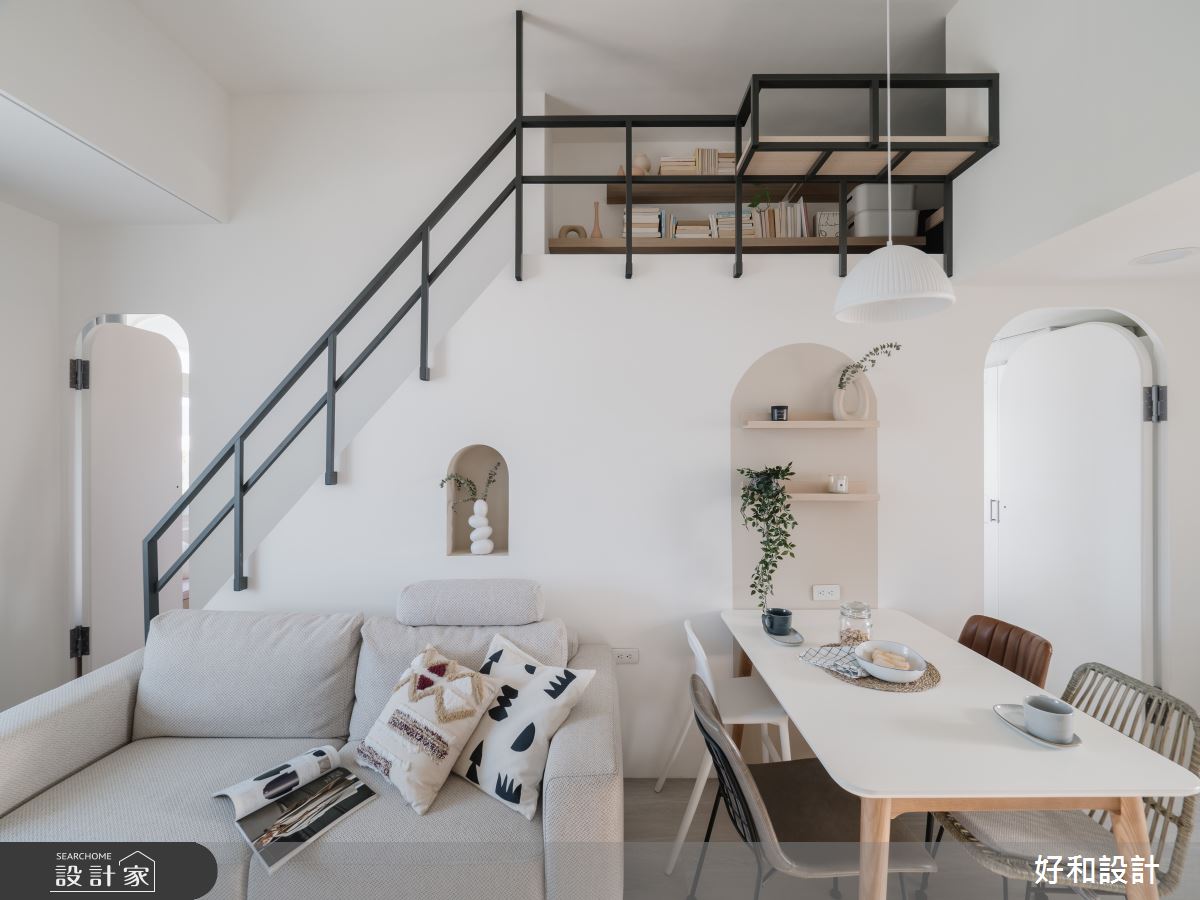 17坪老屋(16~30年)＿北歐風客廳餐廳案例圖片＿好和設計＿好和_1+1>2之4