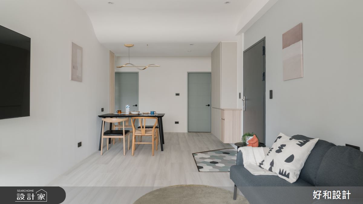 21坪老屋(16~30年)＿北歐風玄關客廳餐廳案例圖片＿好和設計＿好和_On my way home之8