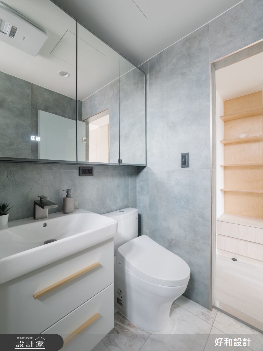 21坪老屋(16~30年)＿北歐風浴室案例圖片＿好和設計＿好和_On my way home之18