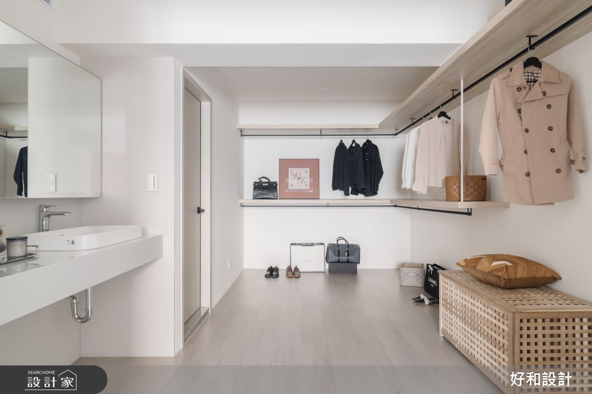 65坪老屋(41~50年)＿簡約風更衣間案例圖片＿好和設計＿好和_長大之後| Grow up之23