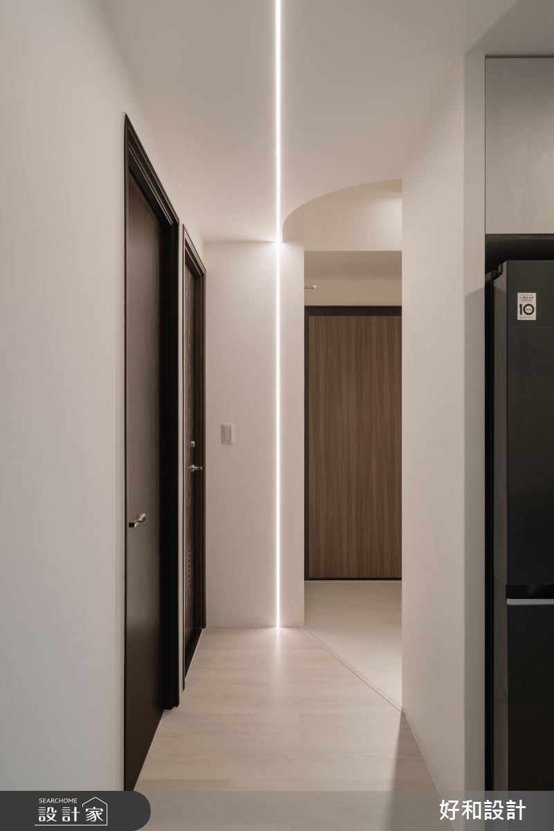 24坪新成屋(5年以下)＿混搭風走廊案例圖片＿好和設計＿好和_款待| Come together之12