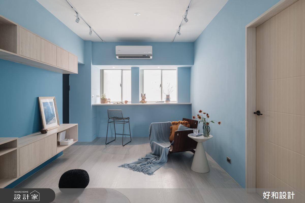 15坪中古屋(5~15年)＿現代風玄關客廳吧檯案例圖片＿好和設計＿好和_湛藍之間| Between Blues之7