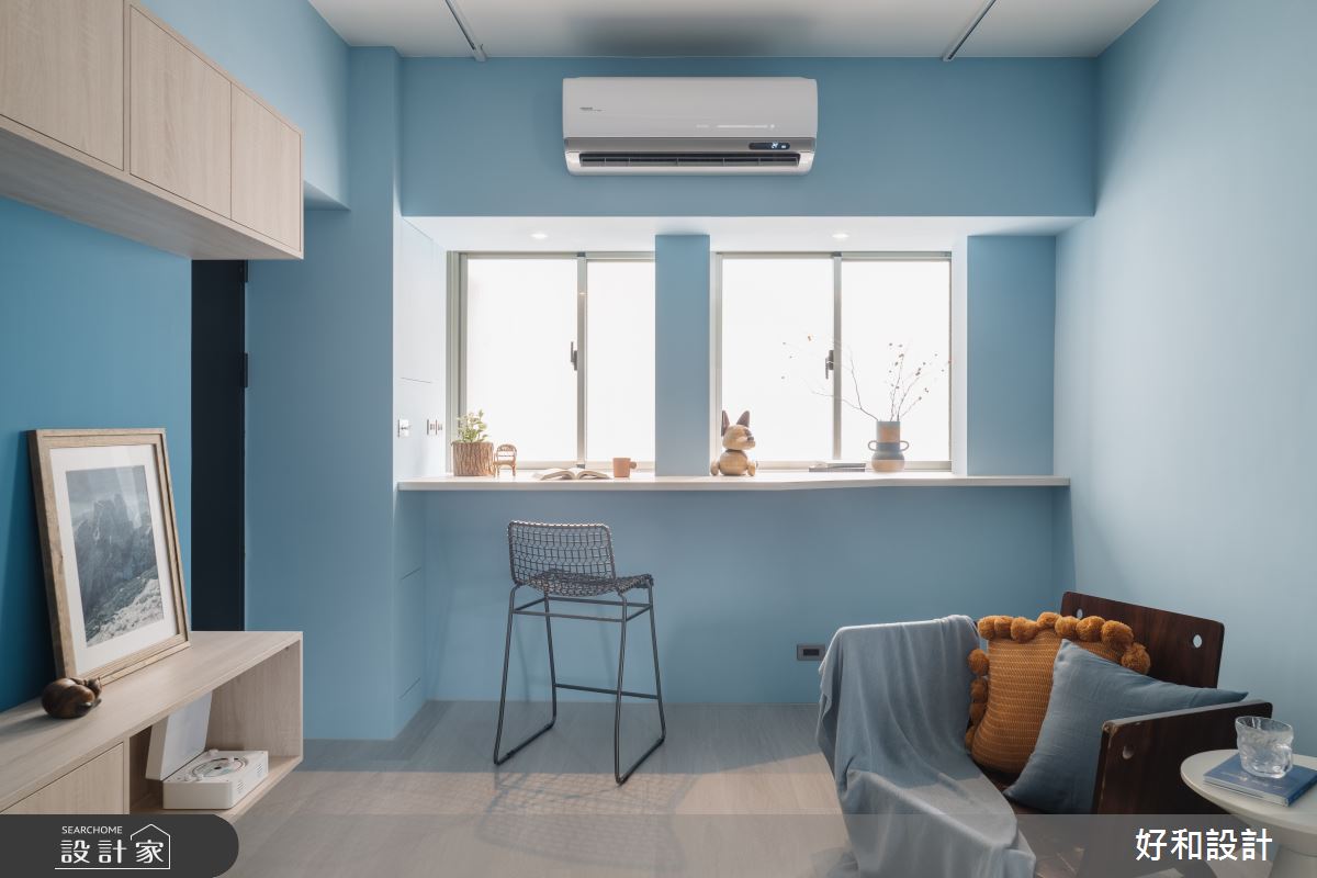 15坪中古屋(5~15年)＿現代風玄關客廳吧檯案例圖片＿好和設計＿好和_湛藍之間| Between Blues之6