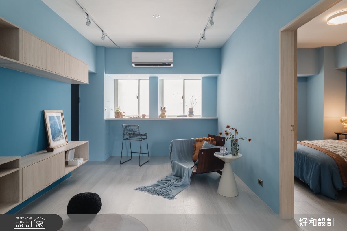 15坪中古屋(5~15年)＿現代風玄關客廳吧檯臥室案例圖片＿好和設計＿好和_湛藍之間| Between Blues之9