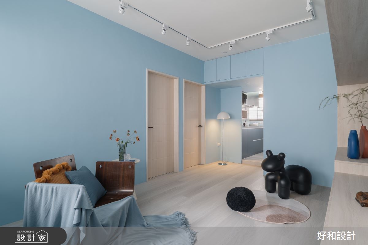 15坪中古屋(5~15年)＿現代風客廳廚房案例圖片＿好和設計＿好和_湛藍之間| Between Blues之12