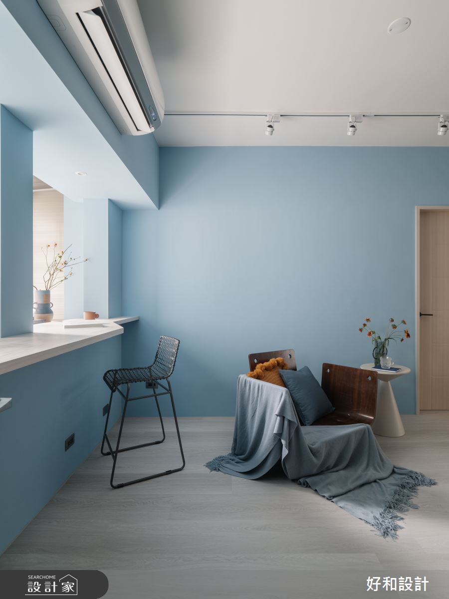15坪中古屋(5~15年)＿現代風客廳吧檯案例圖片＿好和設計＿好和_湛藍之間| Between Blues之5