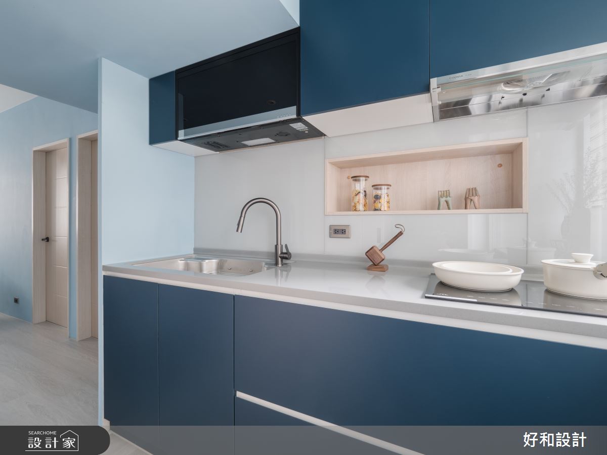 15坪中古屋(5~15年)＿現代風廚房案例圖片＿好和設計＿好和_湛藍之間| Between Blues之15