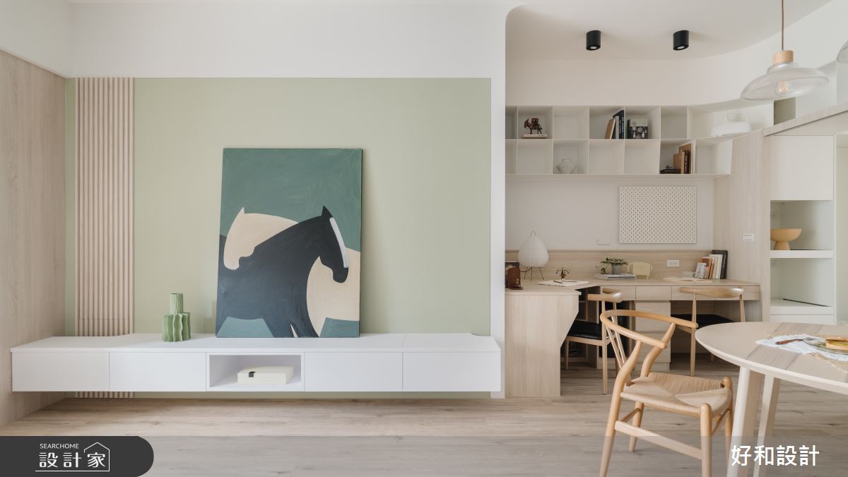 24坪老屋(31~40年)＿現代風客廳餐廳書房案例圖片＿好和設計＿好和_日出日落| Everyday之7